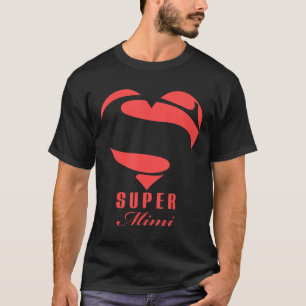 Camiseta Super Mimi Super-herói Mimi T Shirt Gift Mãe Fath