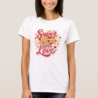 Camiseta Super Mom Shirt Cute Gift Idea
