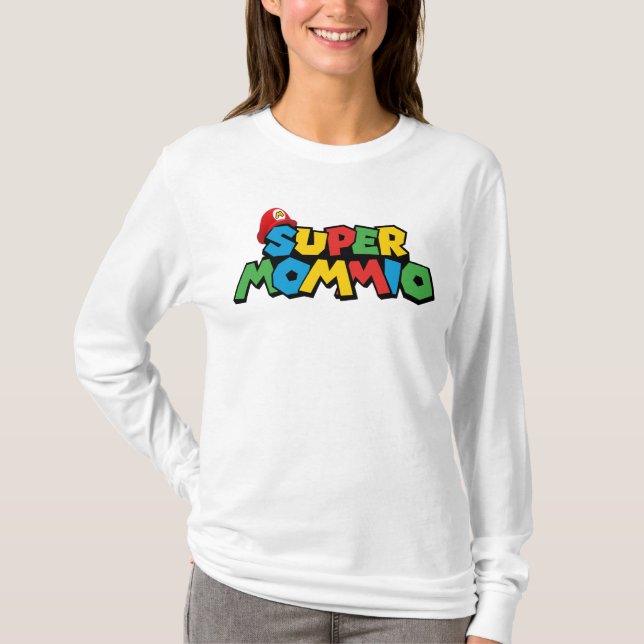 Camiseta Super Mommio para a melhor mãe (Frente)