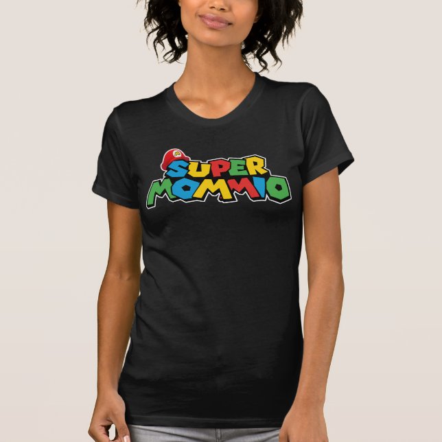 Camiseta Super Mommio para a melhor mãe (Frente)