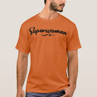 Camiseta Super-mulher incrível citando design dois