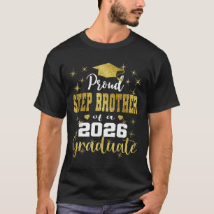 Camiseta Super Orgulhoso Meio-Irmão do Graduado de 2026 Gra