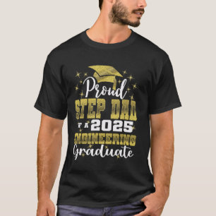 Camiseta Super Orgulhoso Padrasto do Graduado em Engenharia