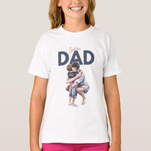 Camiseta Super Pai Aquarela E Aperte Sua Camisa-T De Sonhos