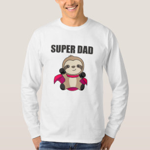 Camiseta Super Pai Herói Engraçado Slony Pai Padre