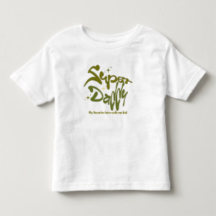 Camiseta Super Pai Herói para Crianças