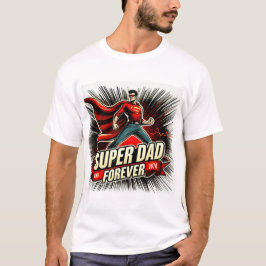 Camiseta Super pai para a Camisa-Dia de os pais para sempre