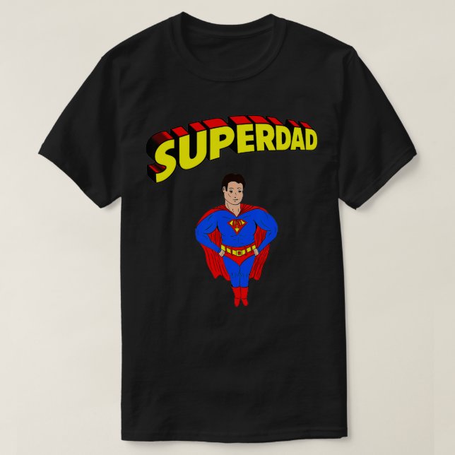 Camiseta Super Pai Super Herói Fathe Super Hero Fathe (Frente do Design)