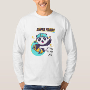 Camiseta Super Panda Skate Long Sleeve