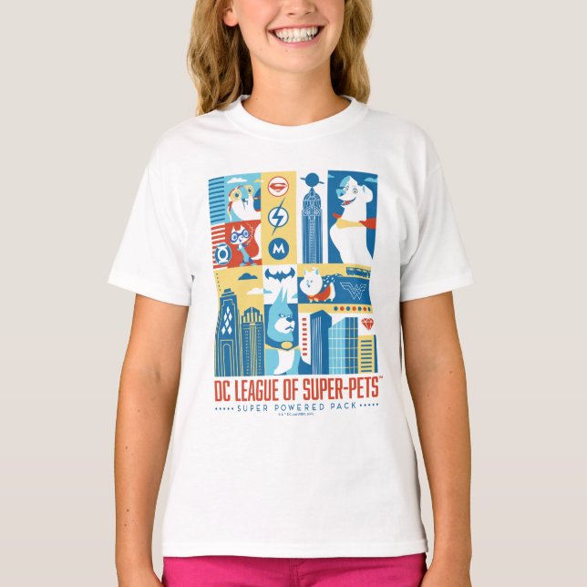 Camiseta Super Powered Pack Art Deco Metropolis (Frente)