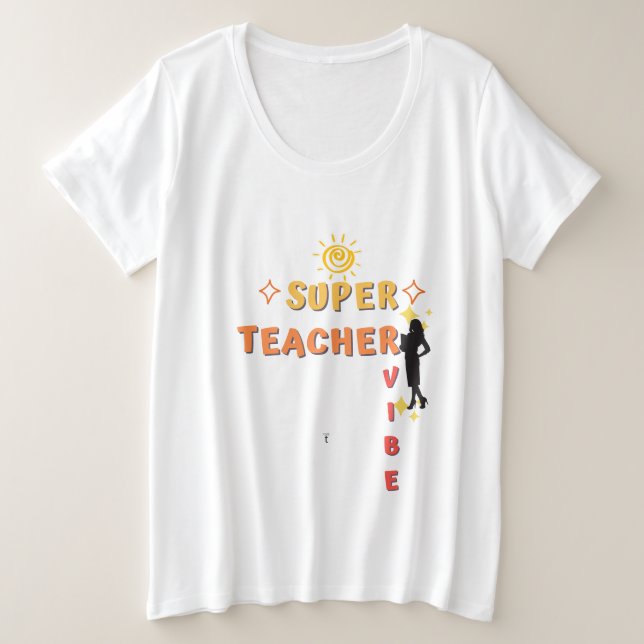 Camiseta Super Professor Vibe (Frente do Design)