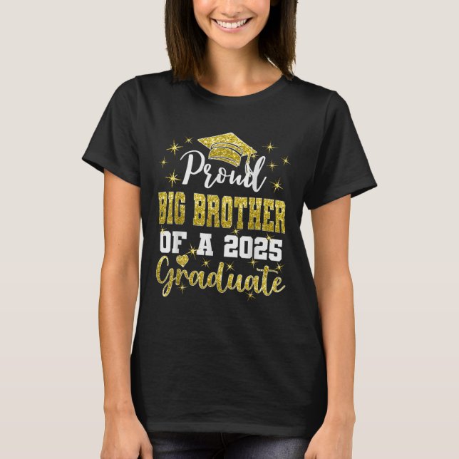 Camiseta Super Proud Big Brother Of 2025 Graduate Graduatio (Frente)