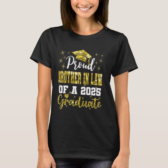 Camiseta Super Proud Brother In Law of 2025 Graduate Gradua (Frente)