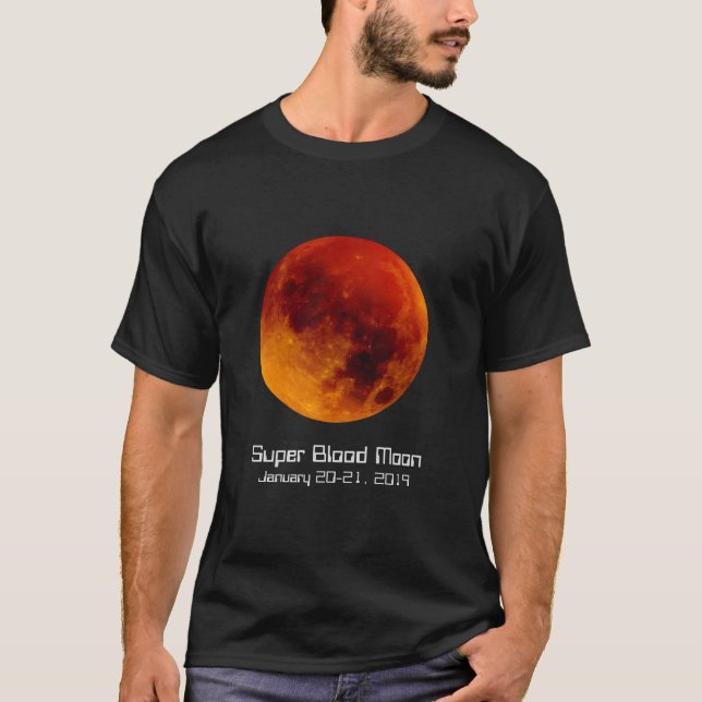 Camiseta Super Sangue Moon Eclipse 2019 (Frente)