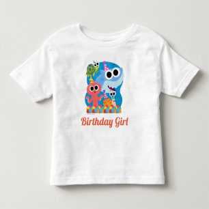 Camiseta Super Simples   Finny, o Aniversário do Tubarão Co