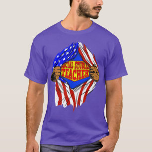 Camiseta Super Social Studies Professor Hero Job