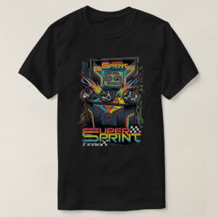 Camiseta Super Sprint de Arcade dos Anos 80