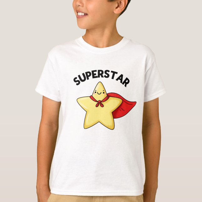 Camiseta Super Star Engraçado Astronomia Pun (Frente)