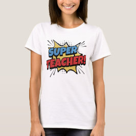Camiseta Super Teacher Comic Style