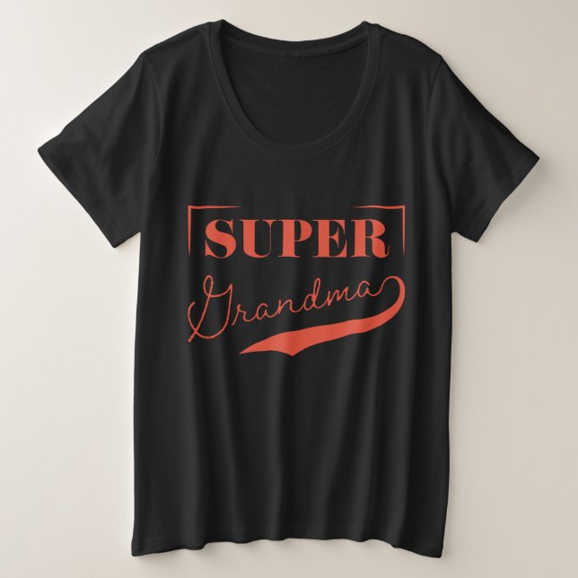Camiseta Super vovó (Frente do Design)