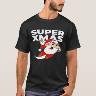 Camiseta Super Xmas Santa Claus Gamer Reindeer Gamer Costu