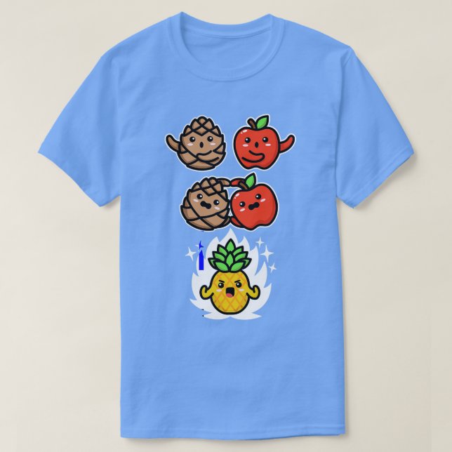 Camiseta Superabacaxi do Mashup Pine Apple Fusion (Frente do Design)