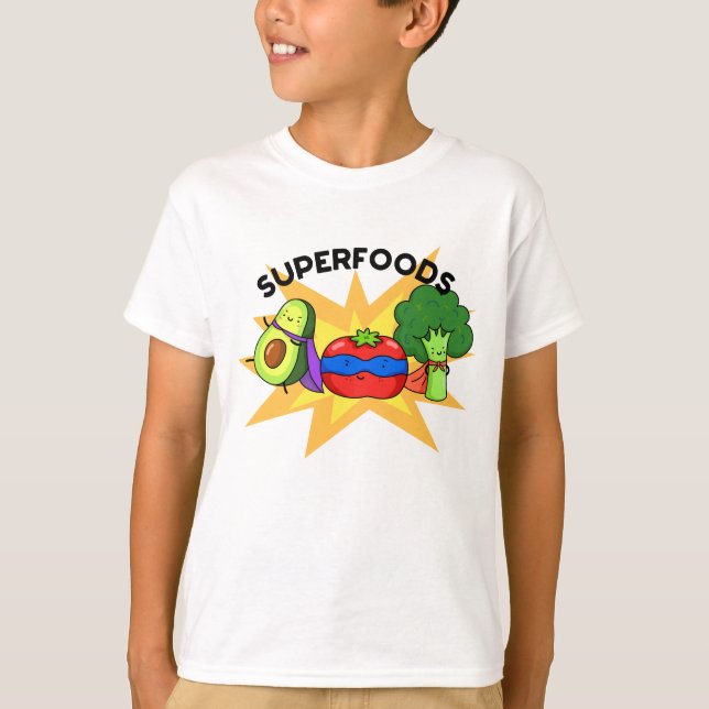 Camiseta Superalimentos Funny Vegetal (Frente)