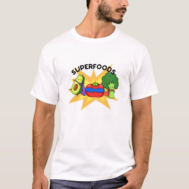 Camiseta Superalimentos Funny Vegetal (Frente)