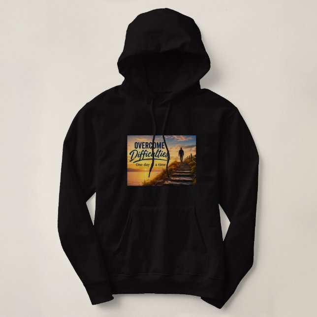 Camiseta Superar Dificuldades Um Dia de Cada Vez (Frente do Design)