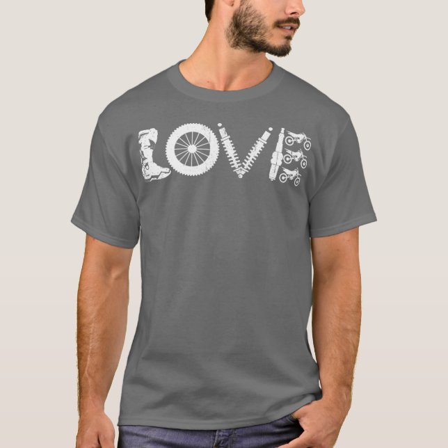 Camiseta Supercross  Love Motocross  Gear Race Motorcycle (Frente)