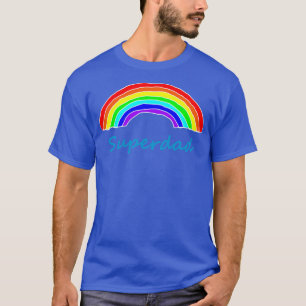 Camiseta Superdad Rainbow para Pai no Dia de os pais