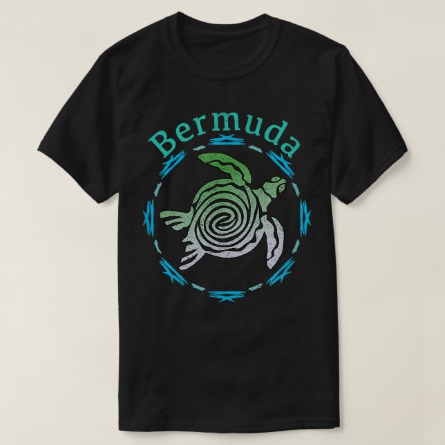 Camiseta Supere O Presente Corajoso Das Bermudas Pelo Venti (Frente do Design)