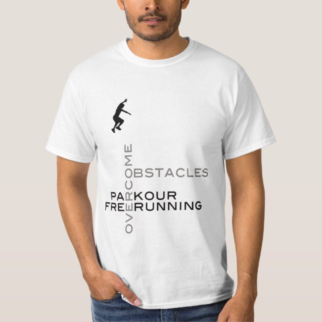 Camiseta Supere obstáculos:: No branco (Frente)