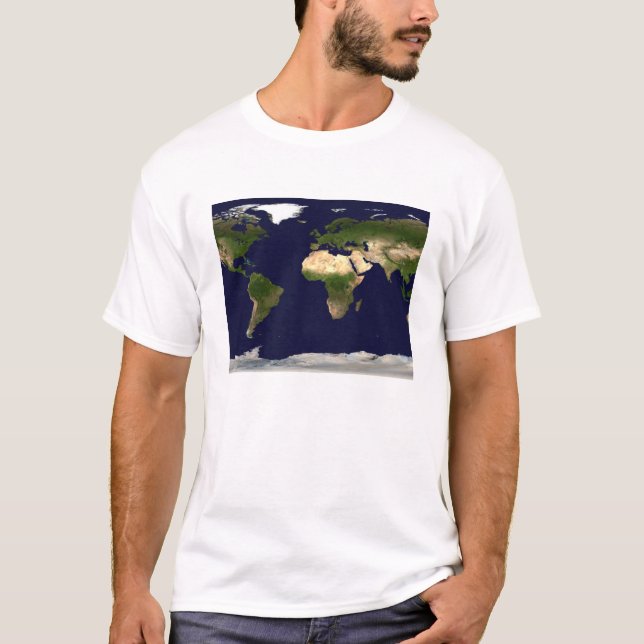 Camiseta Superfície da Terra, Água Profunda e Topogra Sombr (Frente)