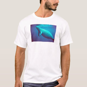 Camiseta Superfície do peixe-boi a respirar