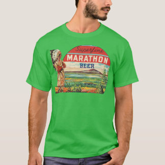 Camiseta Superfine Marathon Beer Retro Defunct Wisconsin Br