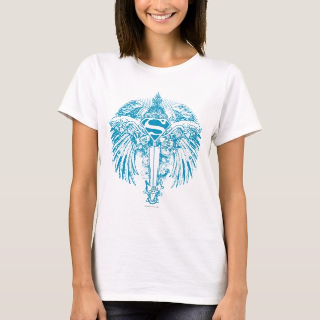 Camiseta Supergirl Blue Wings (Frente)