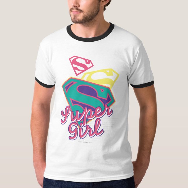 Camiseta Supergirl Cursive (Frente)