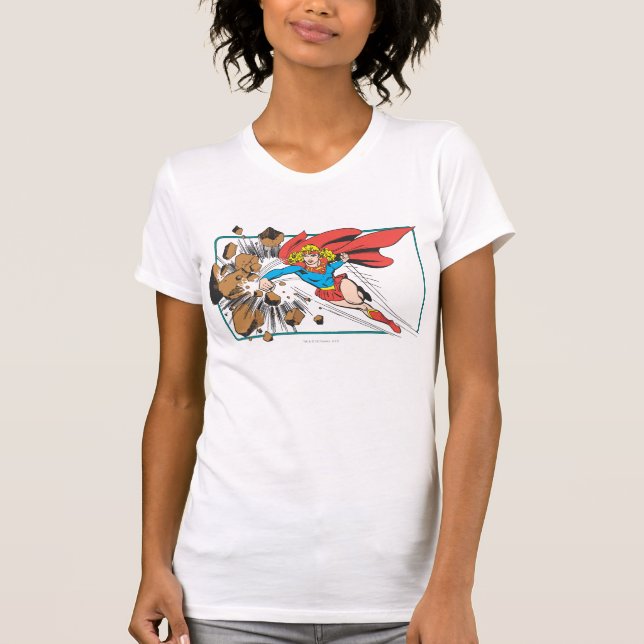 Camiseta Supergirl destrói Boulder (Frente)