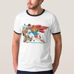 Camiseta Supergirl Destroys Boulder