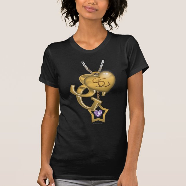 Camiseta Supergirl Dourado Locket (Frente)