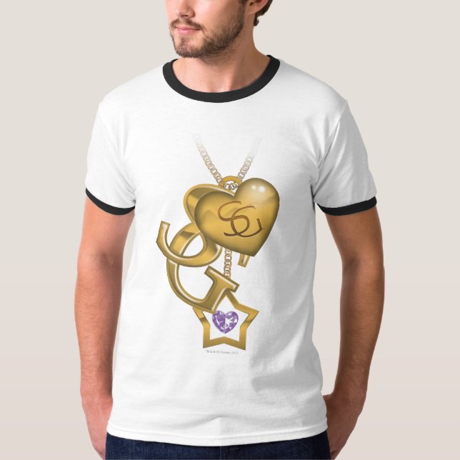 Camiseta Supergirl Dourado Locket (Frente)