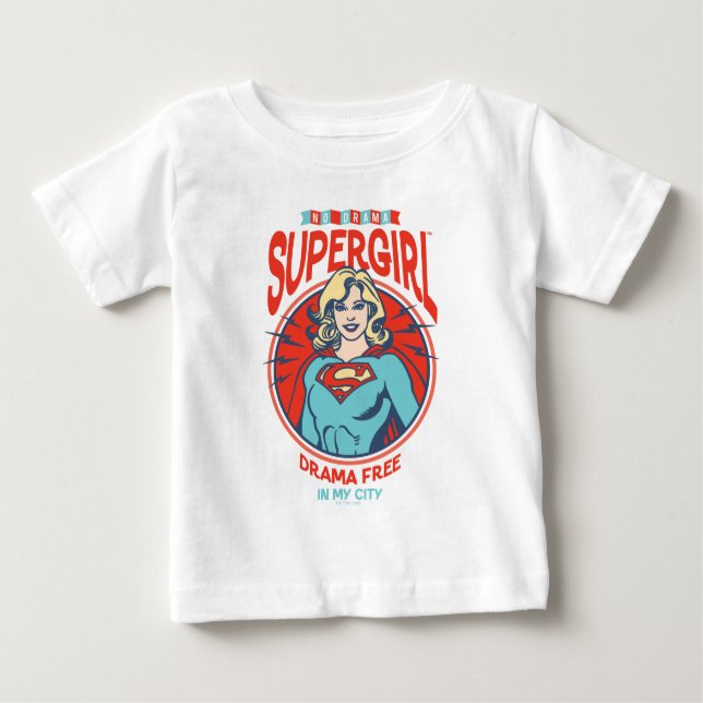 Camiseta Supergirl Drama Livre Em Minha Cidade (Frente)