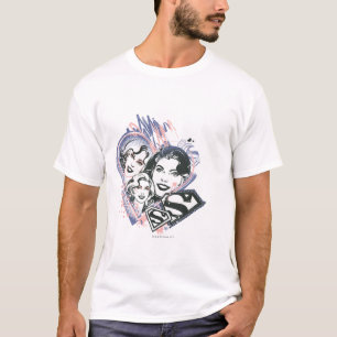 Camiseta Supergirl Face Collage