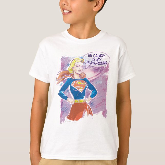 Camiseta Supergirl Galaxy (Frente)