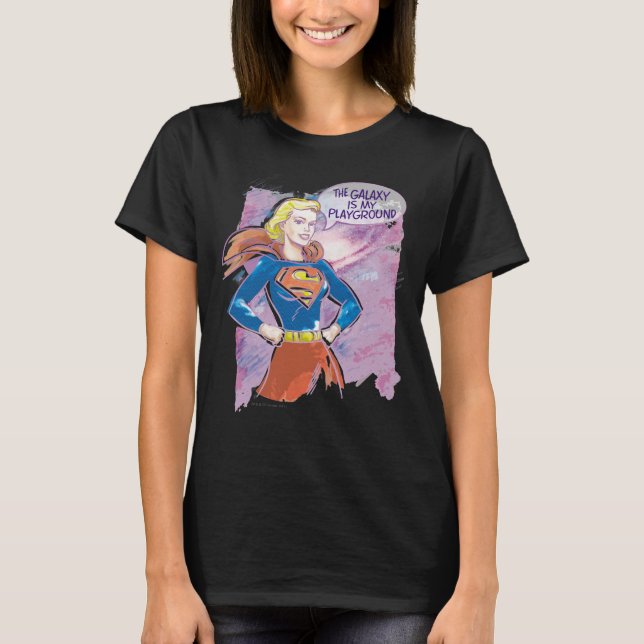 Camiseta Supergirl Galaxy (Frente)