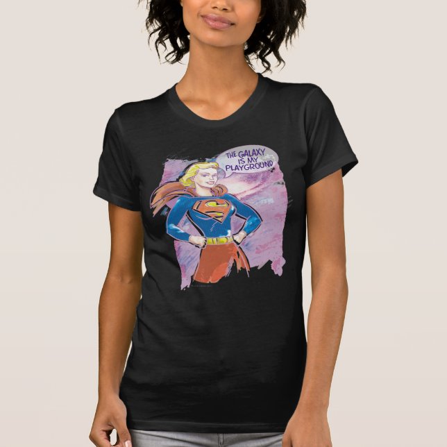 Camiseta Supergirl Galaxy (Frente)