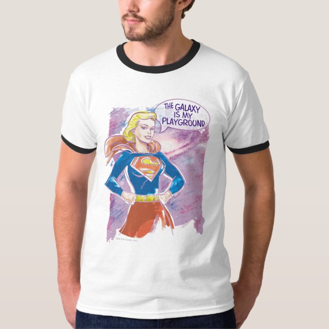 Camiseta Supergirl Galaxy (Frente)