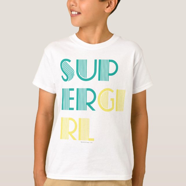 Camiseta Supergirl Green e Yellow (Frente)