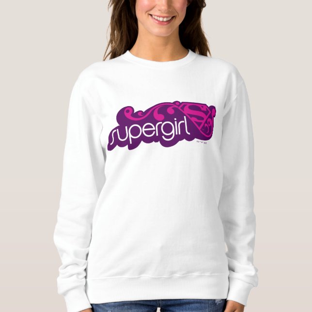 Camiseta Supergirl Groovy Name e S-Shield (Frente)